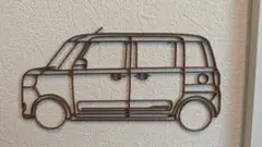 DAIHATSU Move Canbus 壁掛け装飾【茶】