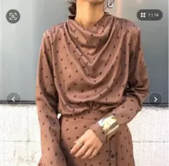 AMERI UNDRESSED MONOGRAM DRAPE BLOUSE