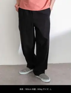 【ほぼ未使用】URBAN RESEARCH コットンリネンワイドパンツ Lサイズ