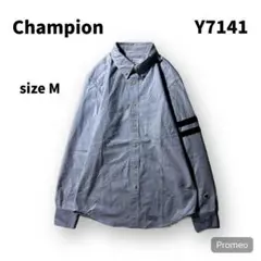 【即購入OK】champion 長袖シャツ　サイズM スカイブルー