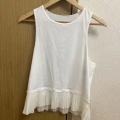 再値下げスカラヨガプリーツタンクトップ