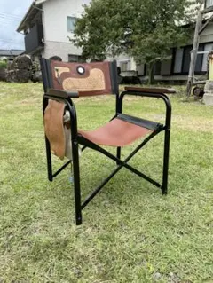 本革レザー ハンドメイド ディレクターチェア