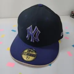 New Era 59FIFTY ネイビー/パープル キャップ 7 3/8