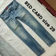 RED CARD size 29 デニムパンツ ダメージ加工 日本製 20872