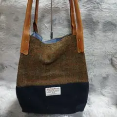 Harris Tweed チェック柄トートバッグ