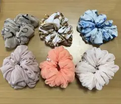 シフォンシュシュ 6点セット　シュシュ