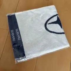 SUBARU ロゴ入りタオル ホワイト/ネイビー