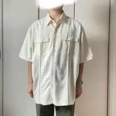 CUBAVERA キューバシャツ レーヨン 生成 オフホワイト XL 半袖シャツ