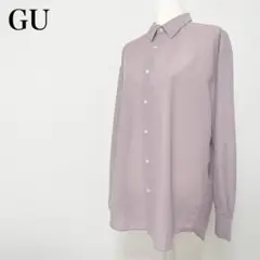 〇 【新品】GU シャツ 長袖 羽織 薄手 M