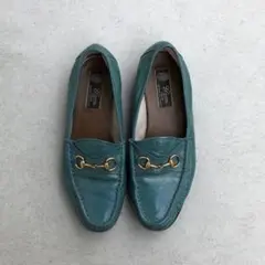 GUCCI 1953 グッチ レザー ホースビット ローファー ターコイズブルー