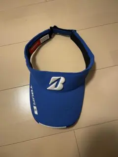 BRIDGESTONE GOLF TOLF B バイザー 青 フリーサイズ