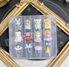 【新品未使用】雨の日お出かけ◡̈⃝︎⋆︎*動物 レインコート 傘∗︎*゜シリコンモールド
