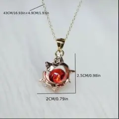 原神　ナタ　炎神の瞳　ネックレス　ペンダント