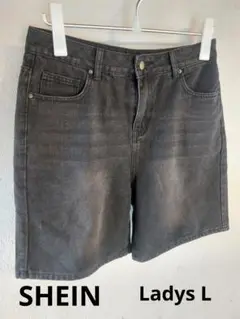 SHEIN デニムハーフパンツ L