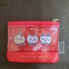 ちいかわ ストロベリーパーティー ミニポーチ ハチワレ うさぎ