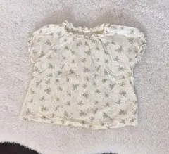ノーブランド　花柄トップス　80