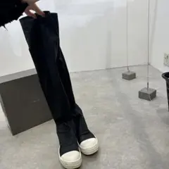【xxさま専用】Rick Owens シープスキン ニーハイブーツ 37 rick owens リックオウエンス ロング ニーハイ レザーサイ