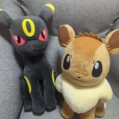 ポケモン　めちゃもふぐっとぬいぐるみ　イーブイ　ブラッキー　新品タグ付きセット