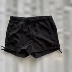 エレッセ　黒 ハーフパンツ サイドドローストリング付き