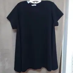 試着のみ 黒 半袖 トップス シャツ