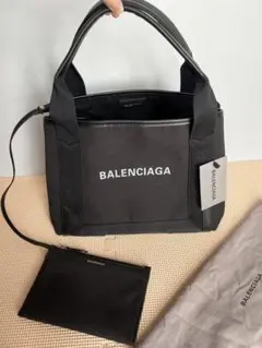 BALENCIAGA NAVY CABAS トートバッグ S