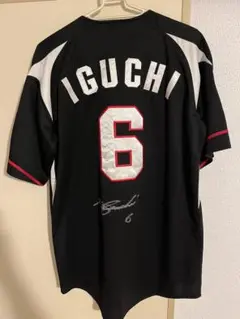 【中古】千葉ロッテマリーンズ 井口6 サイン入りユニフォーム Mサイズ