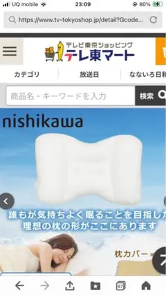 ニシカワ　枕　雲の上のふわっと枕　高さ調節可能　テレビ東京