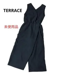 未使用　TERRACE テラス　ウエストゴム入り　オールインワン　ブラック