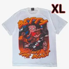 ベティちゃんビッグプリントTシャツ XL BETTY BOOP キングコング 白