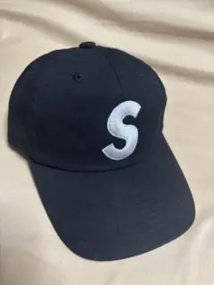 S logo 男女兼用キャップ　ブラック