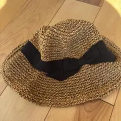 （値下げ中）リボン付きブラウン麦わら帽子
