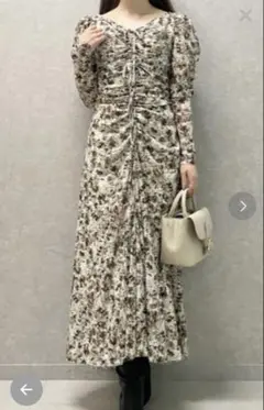 snidel トリプルリボンチュールカットワンピース