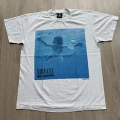 限定セールＬ★USA製giant★ニルヴァーナ★ネバーマインドTシャツ白