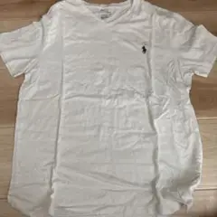 POLO RALPH LAUREN ホワイト Vネック Tシャツ M