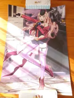 マクロスF シェリル 直筆サイン入りポスター 遠藤綾 一番くじ 一番くじプレミアム 劇場版マクロスF～イツワリノウタヒメ～｜一