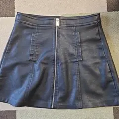 【美品】Bershka★レザー台形スカート