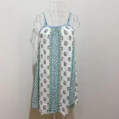 エスニック柄ノースリーブワンピース 140cm以上