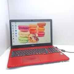 【薄型✨美品】富士通ノートパソコン✨SSD ✨カメラ付✨ブルーレイ✨8G