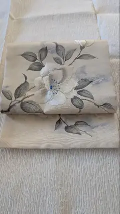 刺繍 クリーム 正絹②