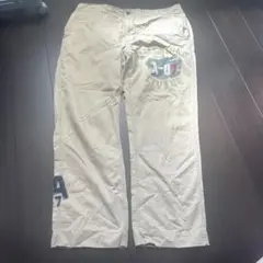 A-7 ベージュ ストレートレッグ チノパン