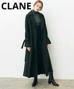CLANE★ ロングコート マキシ丈 アウター 秋冬 クラネ カーキ