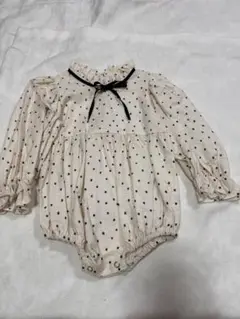 新品未使用！韓国　anne shirley ドット柄ロンパースMサイズ