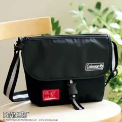 リンネル 10月号 スヌーピー Coleman ！ メッセンジャーバッグ