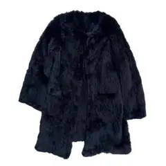 old rex fur coat レッキス ラビット リアルファー コート