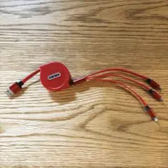 3in1充電ケーブル　巻取り式