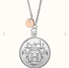 エルメス HERMES ネックレス ペンダント エクスリブリス MM シルバー