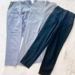 【UNIQLO】ユニクロ　マタニティパンツ　3枚セット　Mサイズ　グレーブラック