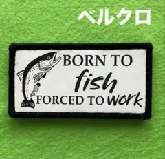 A1375 フィッシング　プリントパッチ　ベルクロ