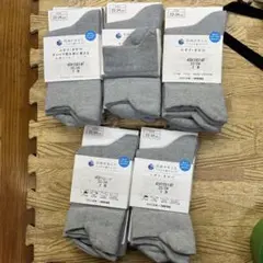 11-31 靴下　くつ下　10足　まとめ売り　グレー　SUKENO