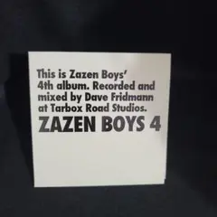 5-9781 ZAZEN BOYS 4